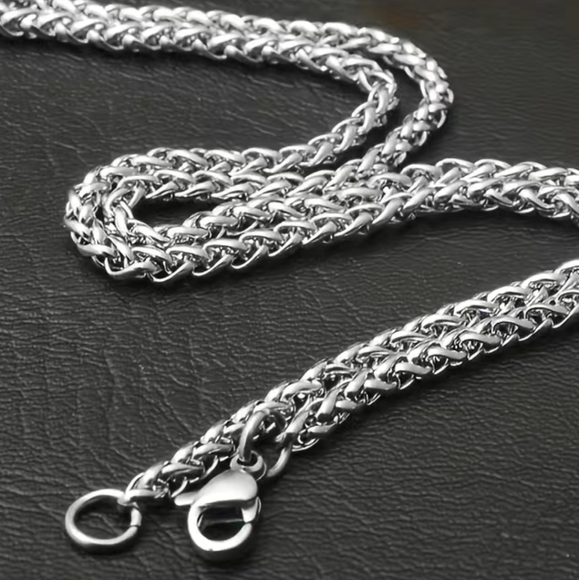 Men's Titanium Steel never fade thick French twist chain! 18" 🎁😍 - Picture 3 of 7
